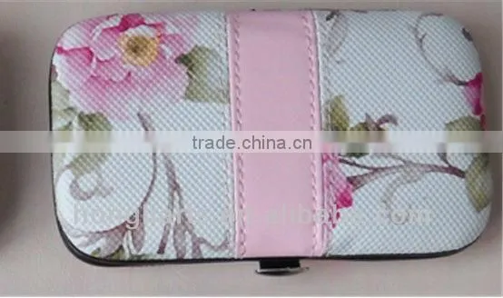Manicure set with PU case