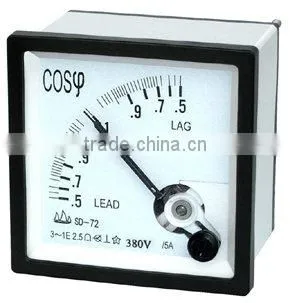 380V 72*72mm Power factor meter