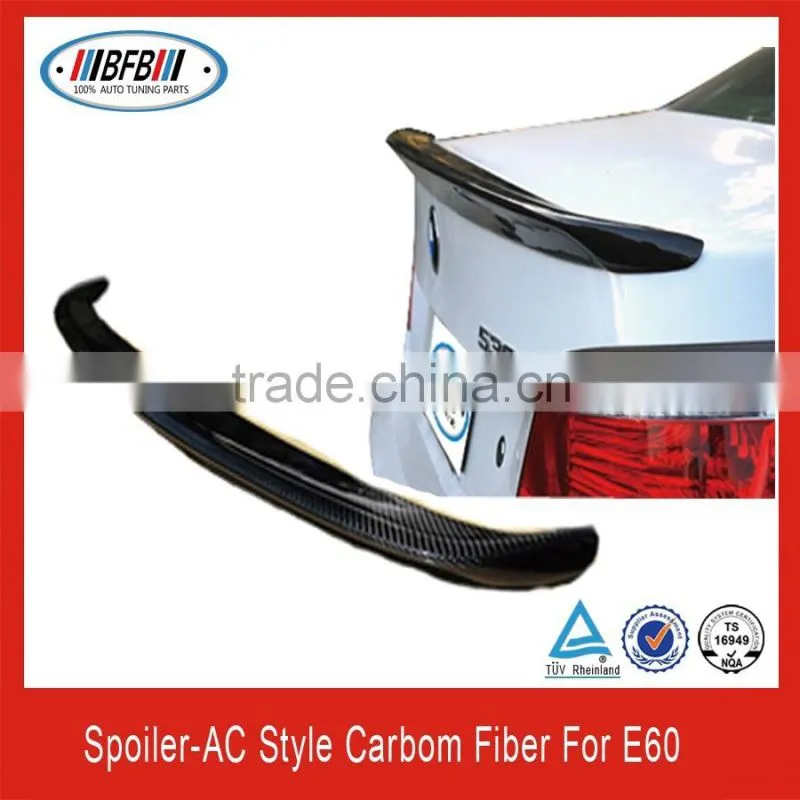 wholesale 2004-2009 AC Style 5 series FOR BMW E60 AC rear spoiler carbon wing