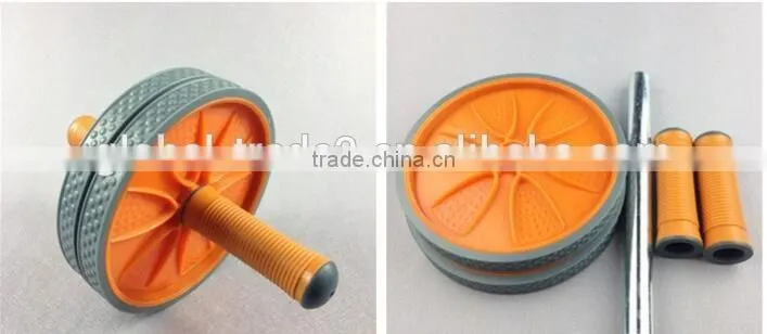 Top Quality Low Price Home Training Set Gym Equipment Body Building AB Wheel Roller H0129