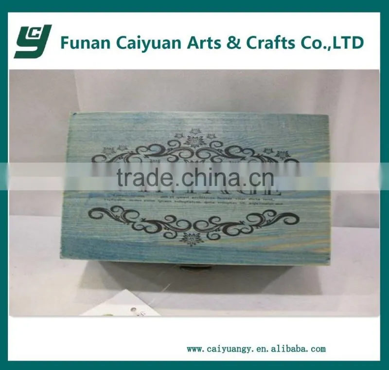 2014 Factory directly sale elegant unique design finished wood box