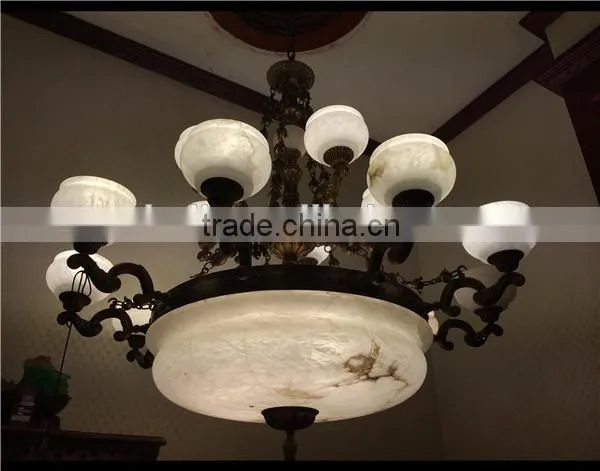 2014 New Spanish Alabaster Lamp in Resin
