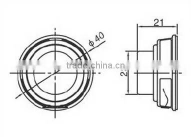 FBS40-1 High Quality 3w 4ohm metal portable magnetic speakers (FBELE)