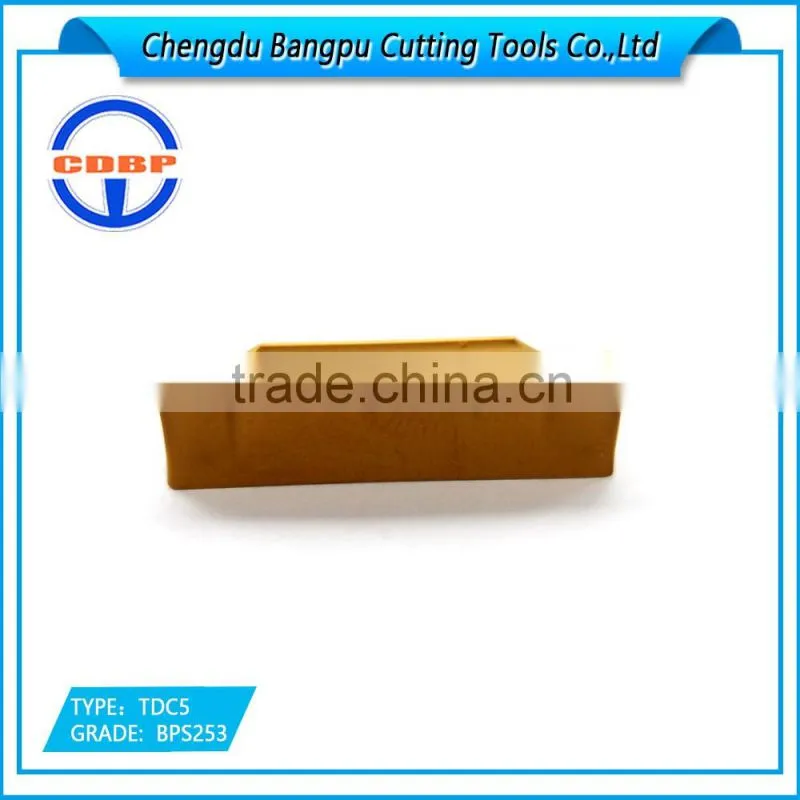 CDBP carbide insert parting and grooving processing TDC-5