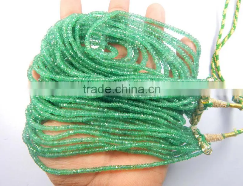beautiful Multi strand Topa quality emerald beads Neacklacer antique look 13 strand necklace