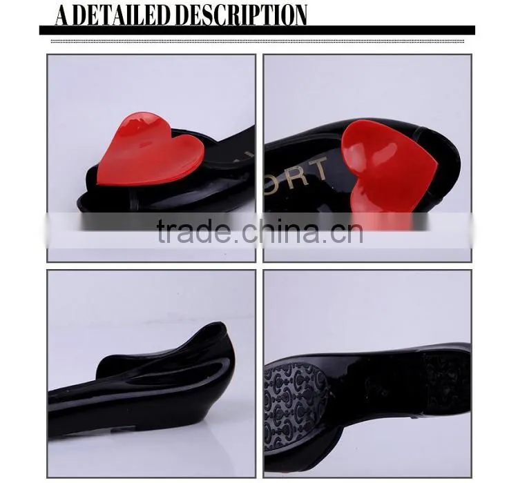 Free Shipping Summer Beach Jelly Sandal Heart gladiator sandals women Fish Toe Woman Flat Crystal Flip-flop Sandals