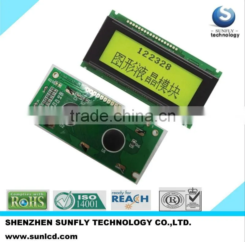 hot selling NOW 122x32 graphic lcd transparent lcd screen with different kinds of backlite