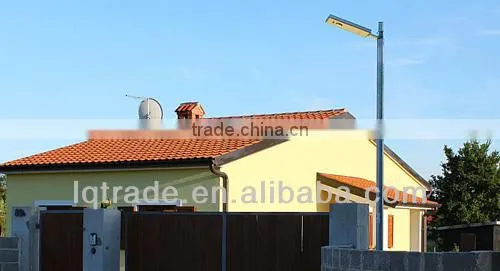 All in one adjustable poles solar street Light 25W