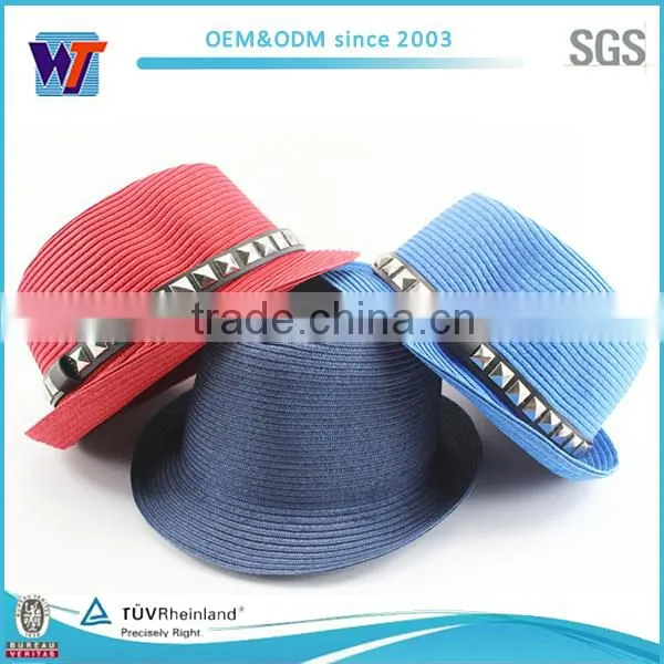 Blaze orange paper cowboy hat pattern wholesale