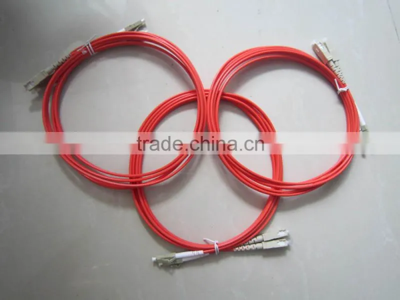 Alibaba trade assurance SC to LC multimode MM duplex optical fiber patch cord,fiber optic patch cable,fiber jumper with 3M