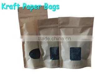 kraft paper side gusset coffee packaging bag