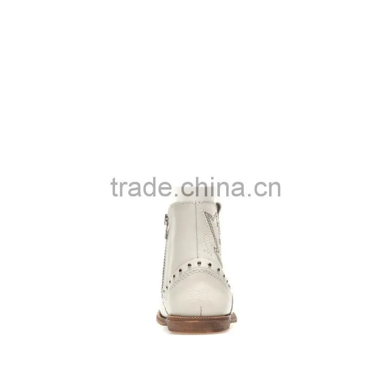 White Leather Baby Cowboy Boot