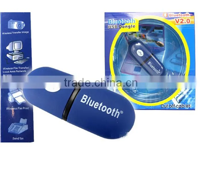 USB Wireless Bluetooth Dongle Adapter for Laptop Desktop Tablet Computer - BLUE