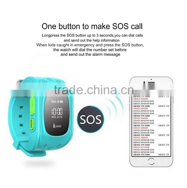 Hot selling Child smart watch phone, for Kids tracking GPS watch, kids smart watch, Geo-Fence smart watch KW-CW5Q