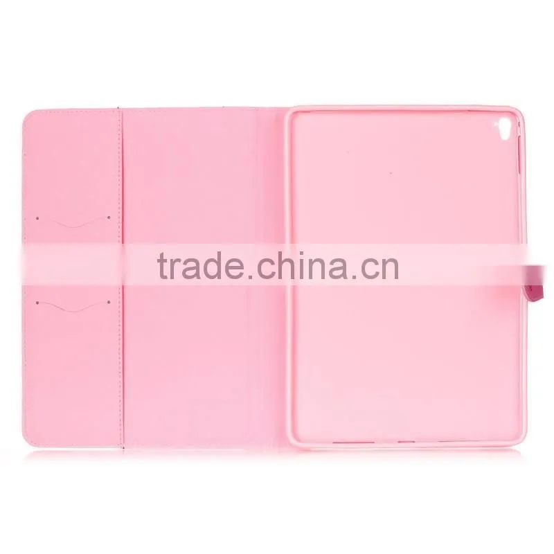 Hot Sale Canterbury Bell Design Leather Stand Holder Flip Cover For iPad Pro 9.7 Inch Tablet Leather Folio Case Wholesale
