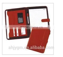 Popular 34*25cm Red / Blue Color PVC Agenda/Notebook.