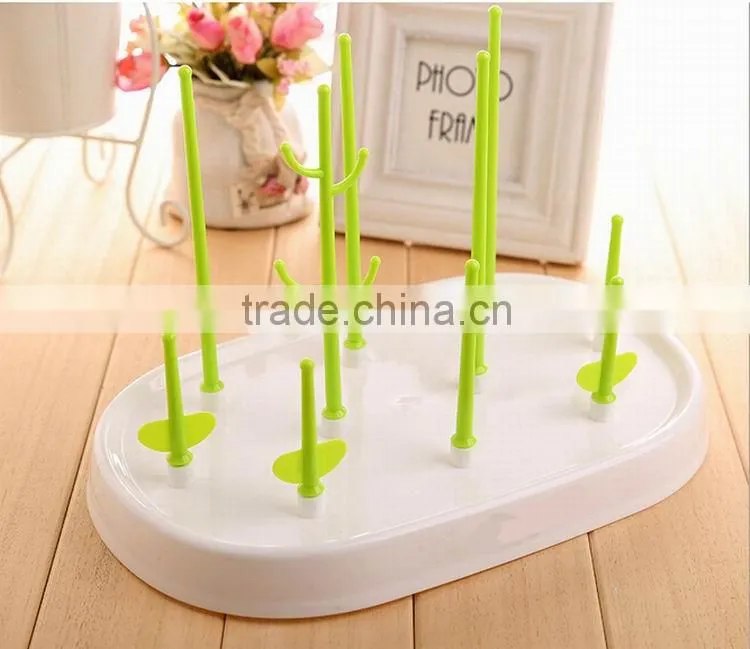 New products durable FDA standard tree shape pp bottle dryer with dust cover