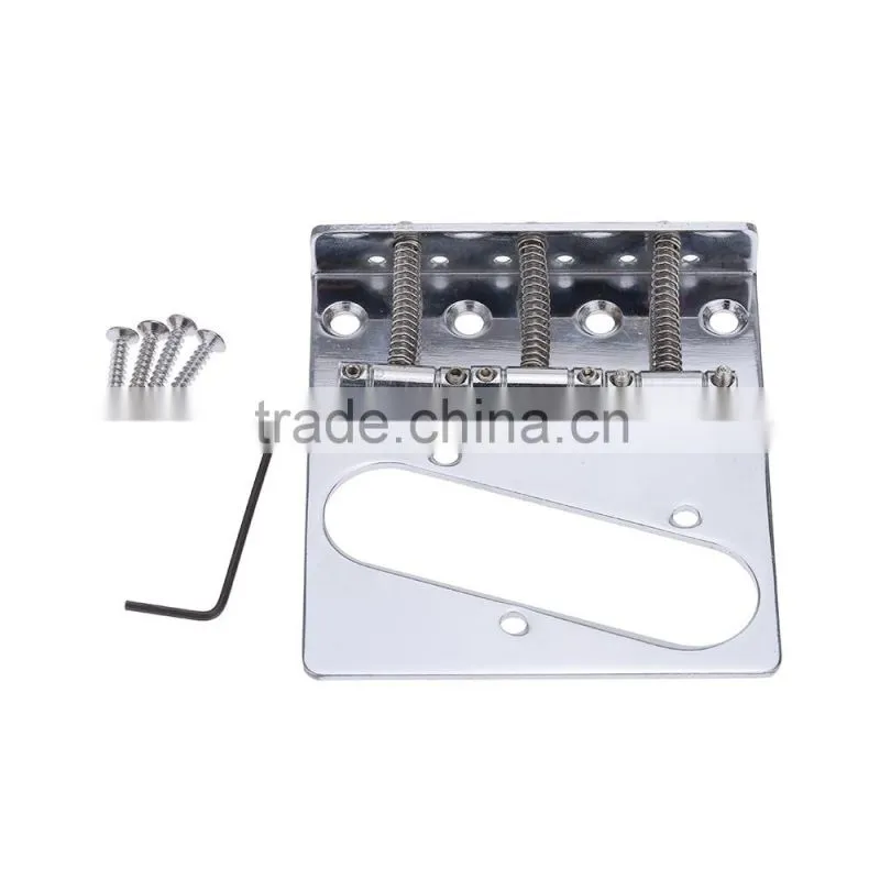Electric Guitar Bridge with 3 Compensated Saddles