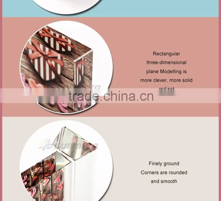 Sunmeta home decoration blank sublimation product heat press crystal (BSJ08B)