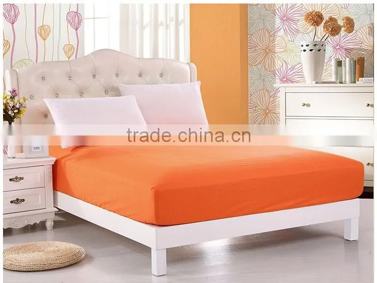 Yellow Or Red Colored Polyester Knit Waterproof Mattress Protector