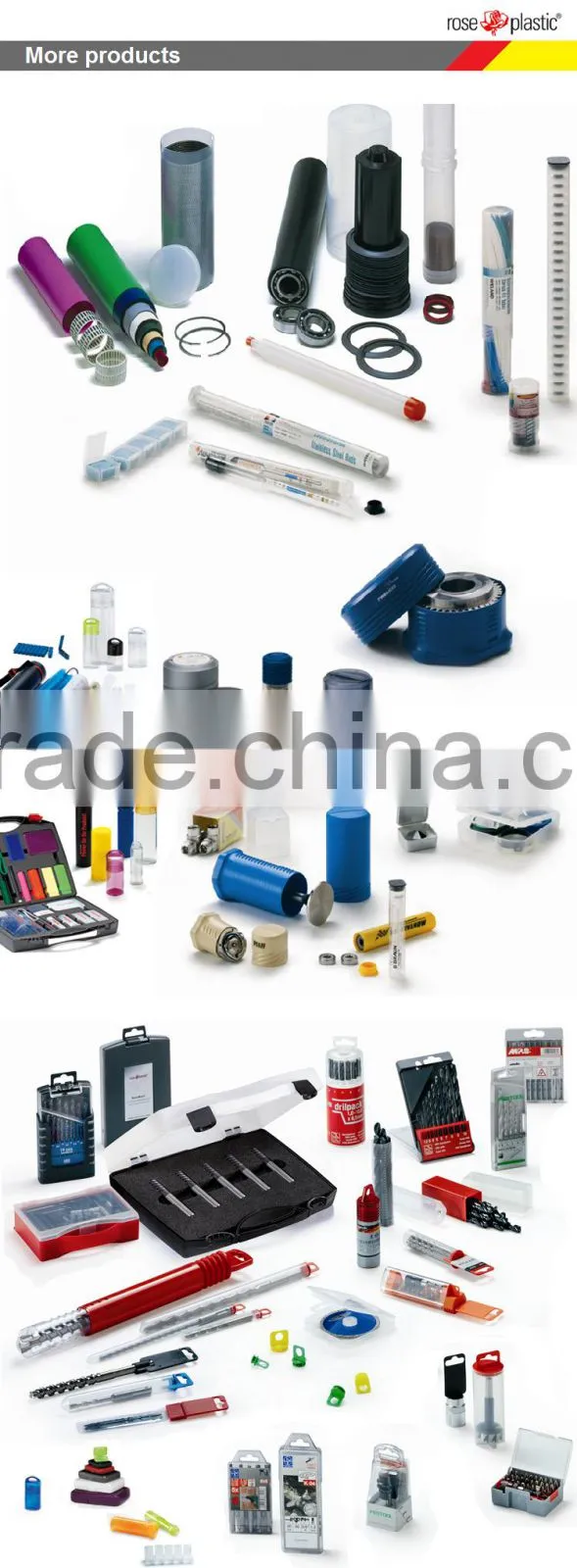 Plastic blades packaging box FN