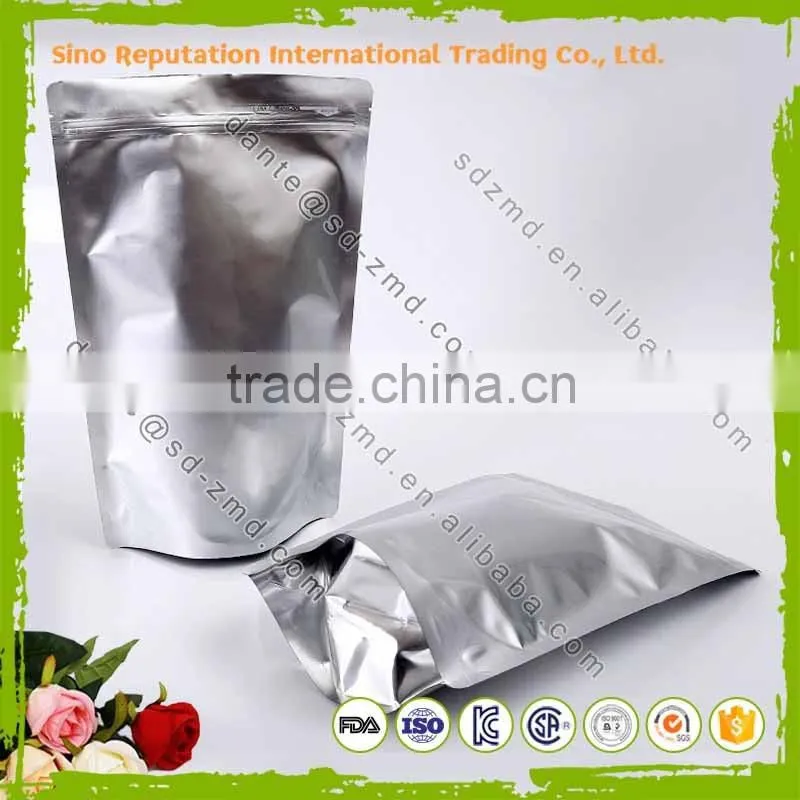 Alibaba China stand up tea bag with zipper plastic bags