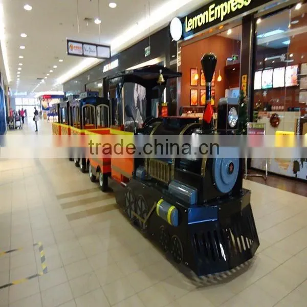 Amusement park electric trains trackless train ride classical train