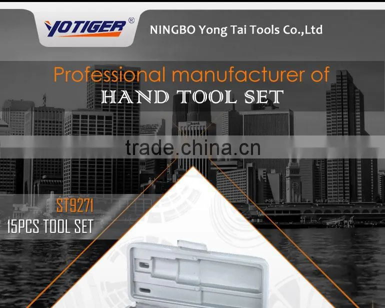 15pcs Mini Hand Tool Ratchet Screwdriver Tool with Socket Bit Set