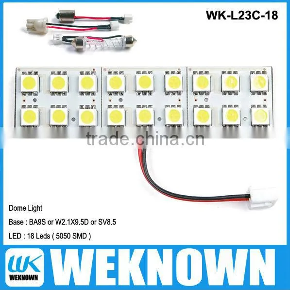 18LED 3528SMD led super dome light BA9S Car led light car Dome light series 12v led ceiling dome light