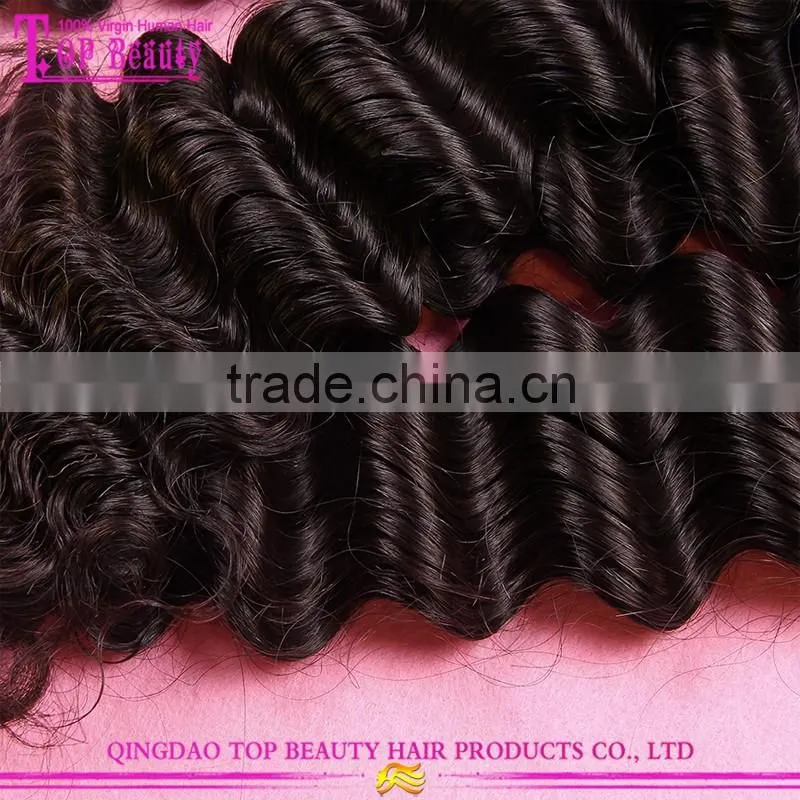 2015 Top selling 100% real mamaysian human hsir factory price brand name hair weave
