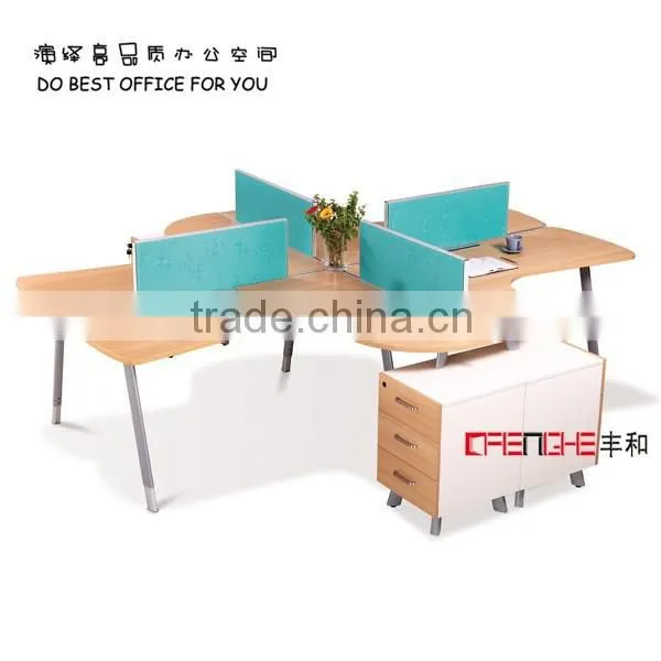 wooden office cubicle office partition table furniture