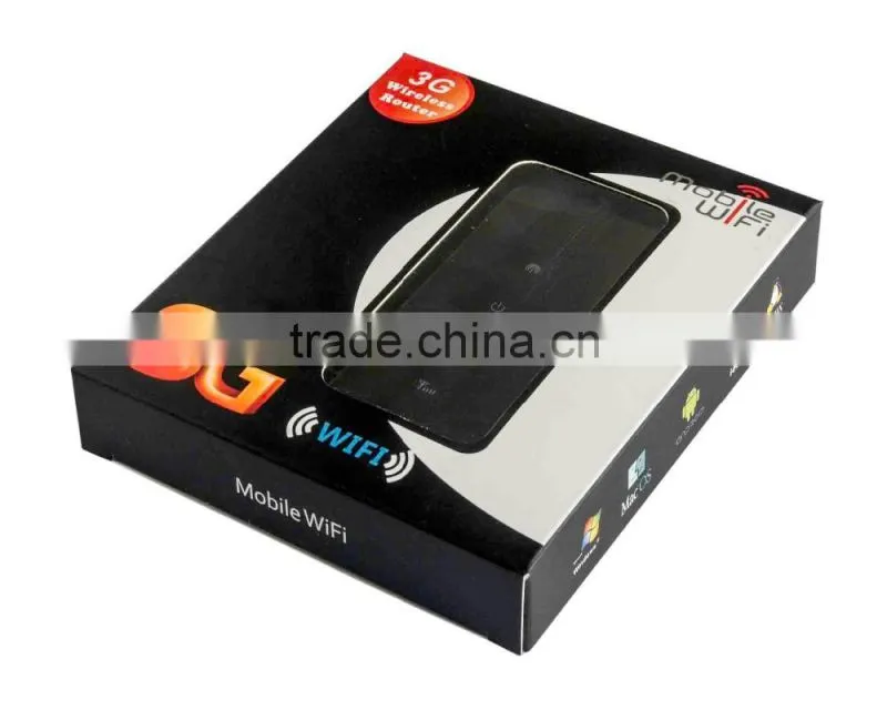 Portable mini inbuilt 1400mAH battery sim card slot wireless 3g wifi router