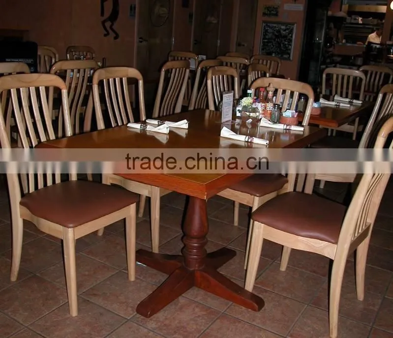 High qquality cheap factory price wooden restaurant furniture set dining chair and table for hot sale