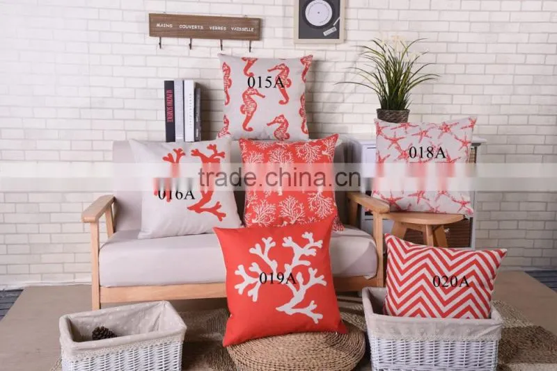 colored flower design polyester cushion covers made in china