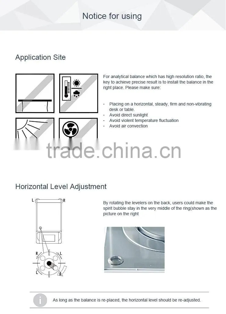 220g 0.0001 Trade Assurance Internal Calibration Touch Screen Analytic Balance