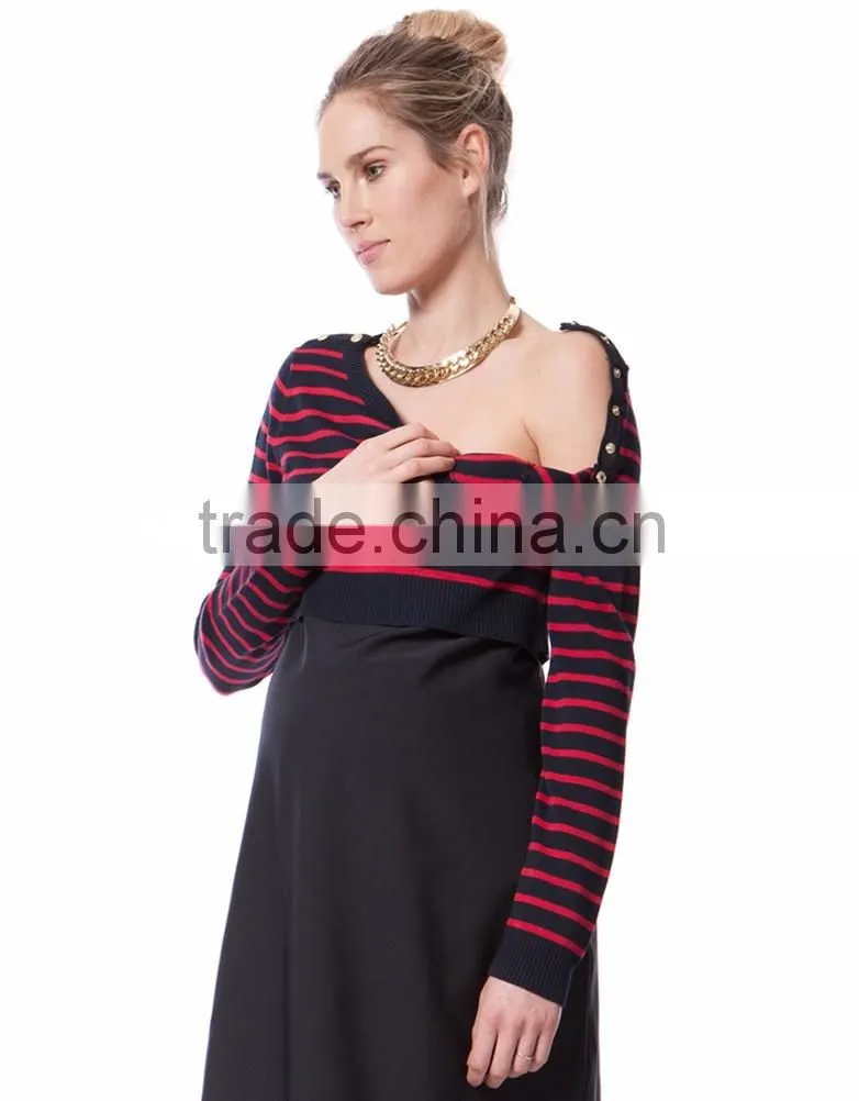 Outdoor maternity nursing clothes for breastfeeding with Long sleeves