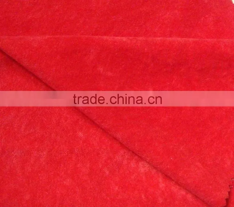 100%Polyester Foiled Aloba/Colorful Speckled Velvet Fabric