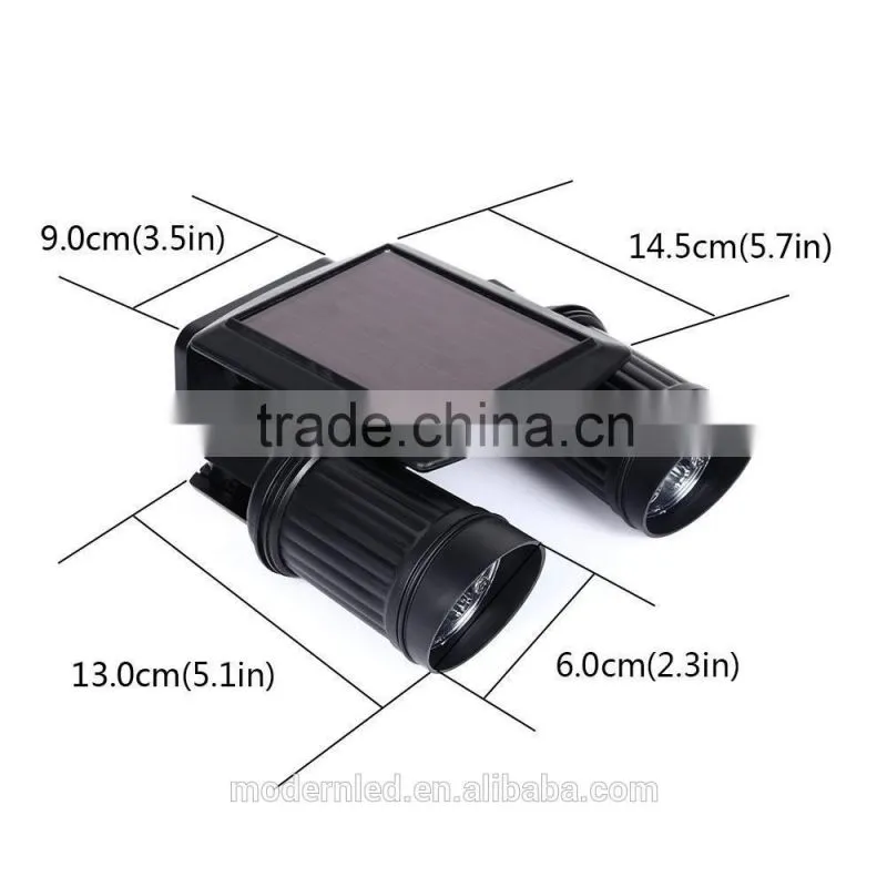 good price double heads sensor up and down solar wall light