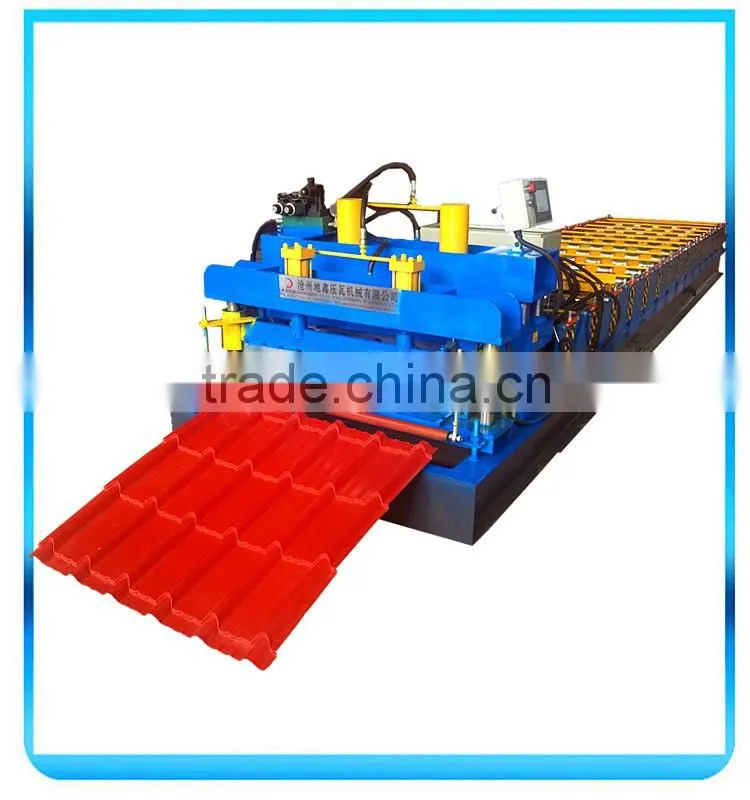 Colored Steel Roofing Step Sheets Cold Forming Production Line/Metal Glazing Step Tiles Roller Former Making Machinery