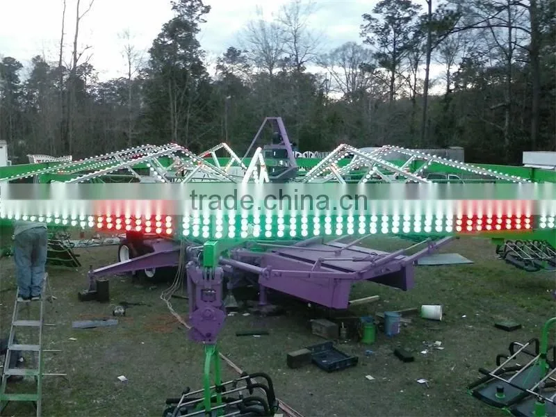 no need controller automatically rgb led pixel with 45mm 9led funfair rides lighting