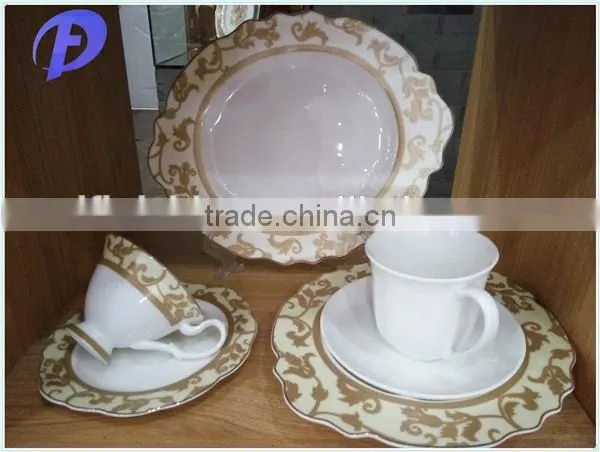 luxury royal fine bone china dinner set made in china