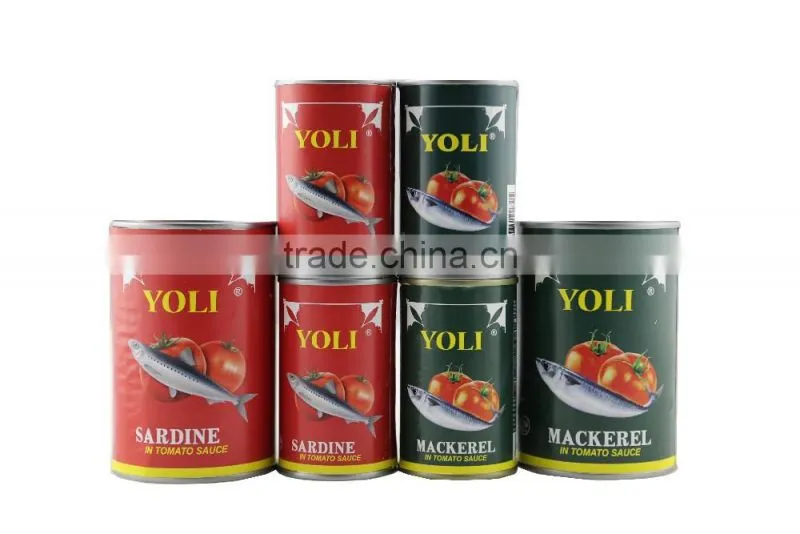 125g 155g 425g OEM Canned Sardine In Tomato Sauce and In Vegetable Oil with Low Price