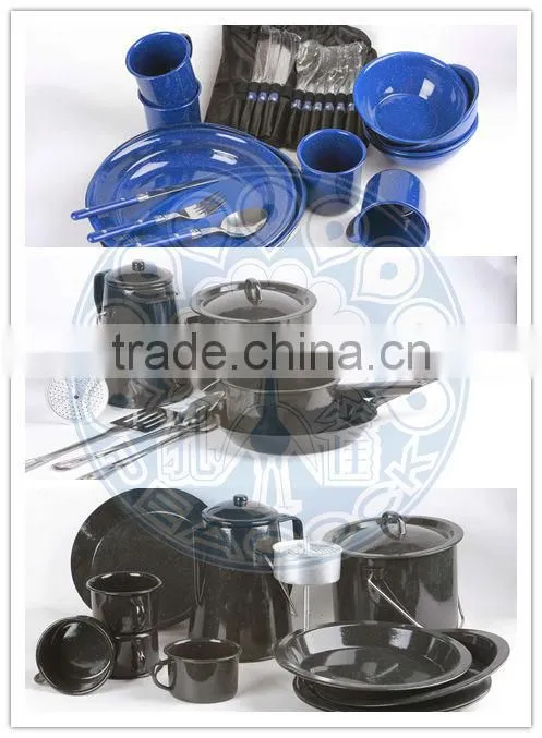 Enamel Coffee pot Camping ware Camping set