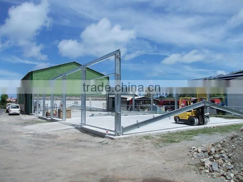 Hot dip galvanized light steel structure qingdao factory