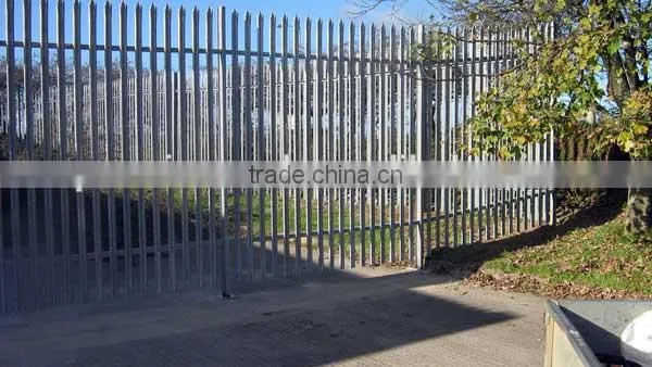 Top supplier low carbon steel wire palisade fence