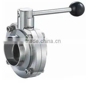 ISO Certified Factory Direct Sale Stainless Steel Sanitary Butterfly Valves