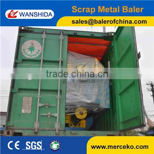 Non Ferrous Hydraulic Scrap Metal Compactor with Hopper