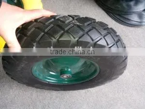 solid pu foam rubber wheel