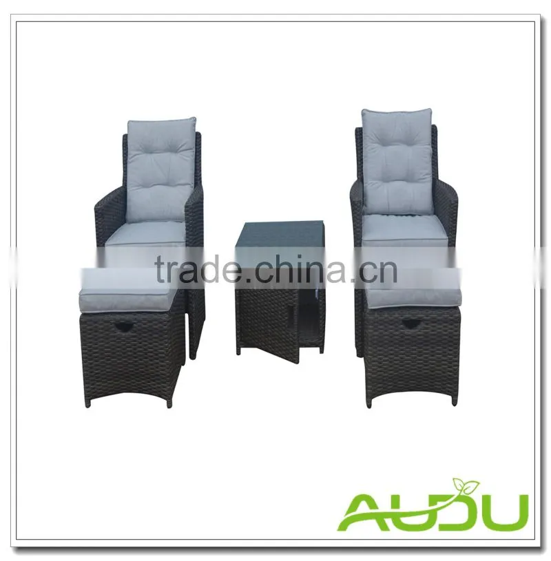 Audu Outdoor Furniture General Use and No Folded High Back Wicker Rattan Chairs