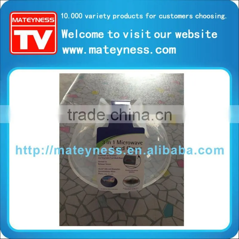 NEW 3 In 1 Microwave Food Cover & Colander Clear& Rice Colander